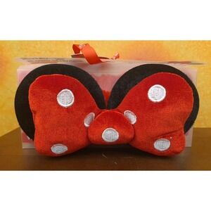 DISNEY The Creme Shop x Minnie Mouse 3D Teddy Spa Headband with Red Bow